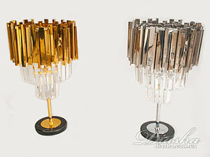 Настільна лампа з кришталевими підвісами, фото 1