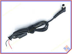 DC кабель (6.5*4.4+Pin) для SONY (40W - 120W). Від блока живлення до ноутбука.  Кабель із феритовим фільтром і