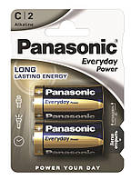 Panasonic Батарейка EVERYDAY POWER щелочная C(LR14) блистер, 2 шт. Baumar - Доступно Каждому