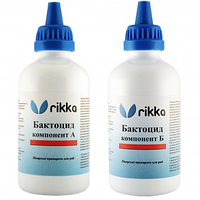 Лекарственный препарат Rikka Бактоцид, 2х100 ml, на 2000 л. Средство от плавниковой гнили