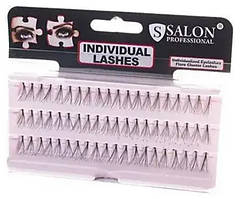 Вії в пучках Salon Individual lashes flare medium black Густі