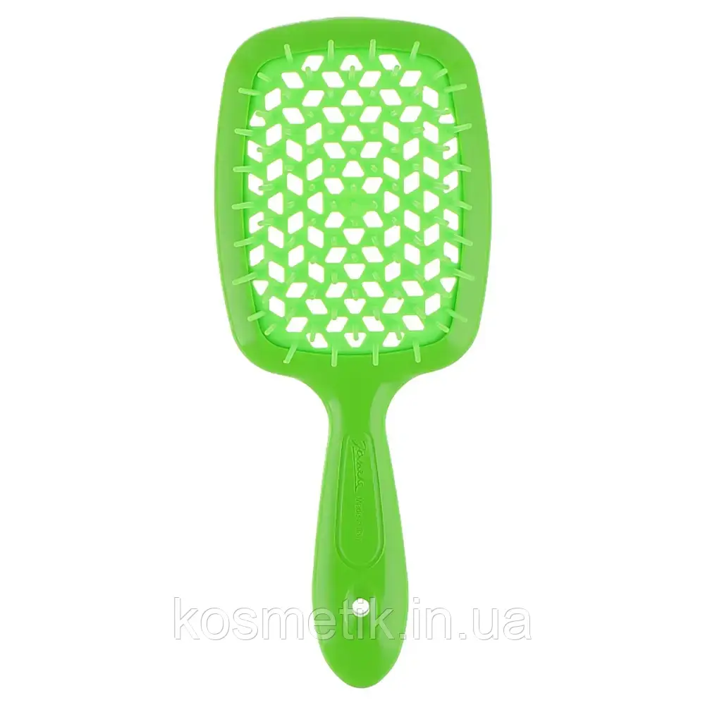 Щітка для волосся Janeke Superbrush Original неонова-зелена