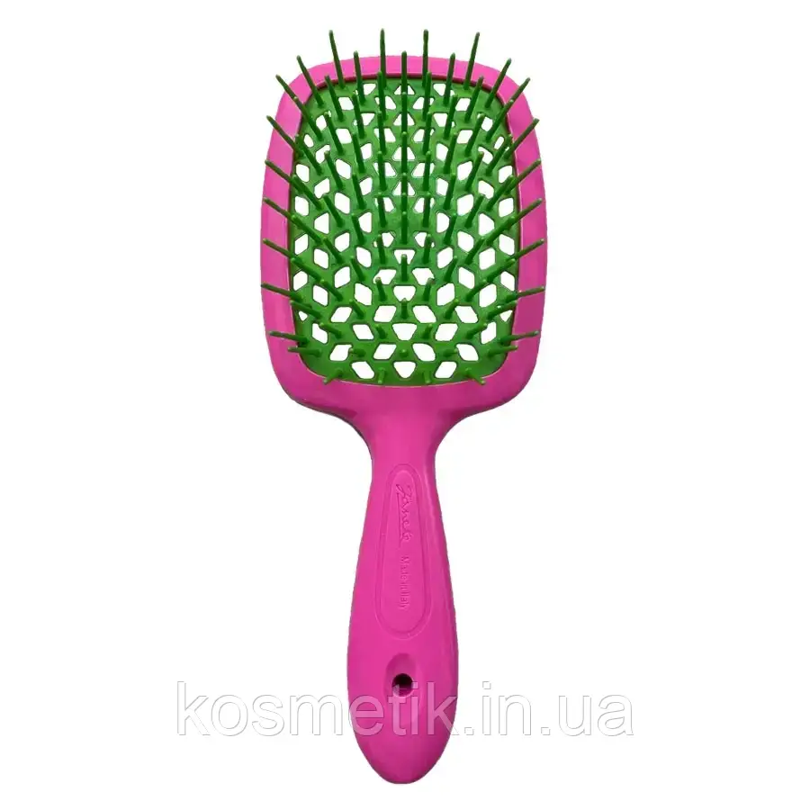 Щітка для волосся Janeke Superbrush Original неоново-рожева