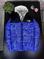 Куртка TNF синего цвета с узорами 7-418