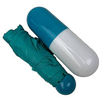 Кишенькова жіноча механічна міні-парасолька з принтом букв у капсулі від Rainbrella, бірюзовий, 0260-2