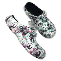 Утеплені сабо крокси CROCS Classic Lined Tie Dye Clogs (206341-4su)