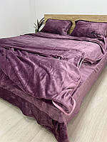 Модель Полированная Моника теплое плюшевое постельное белье комплект Полуторный (есть разные цвета)