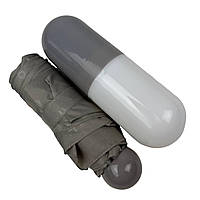 Кишенькова жіноча механічна міні-парасолька з принтом букв у капсулі від Rainbrella, сірий, 0260-4