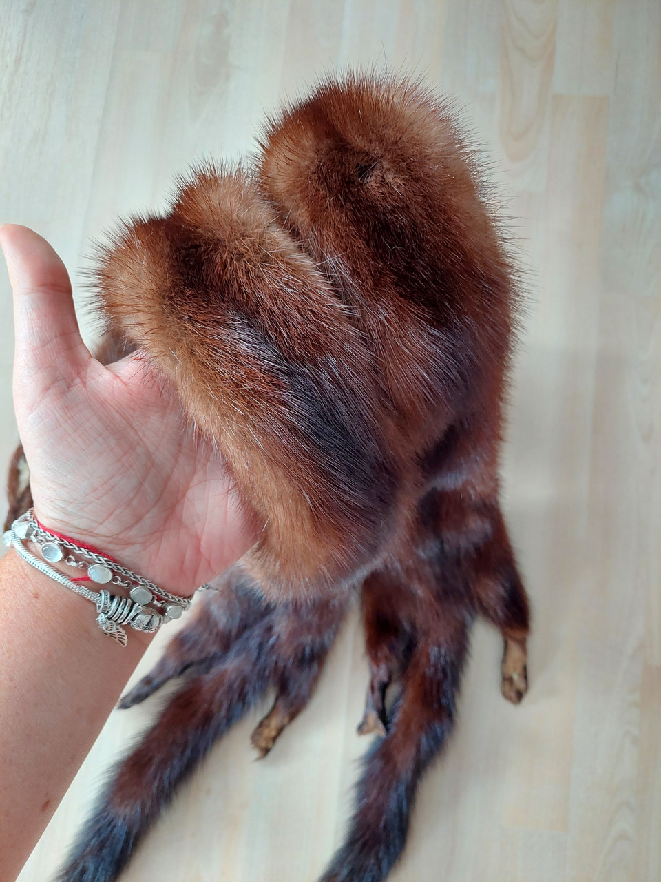 Норка натуральна норка комір із норки комір, фото 1