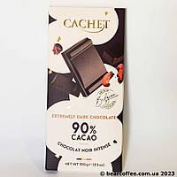 Cachet Extra dark chocolate 90% cacao ектра черный шоколад 100г