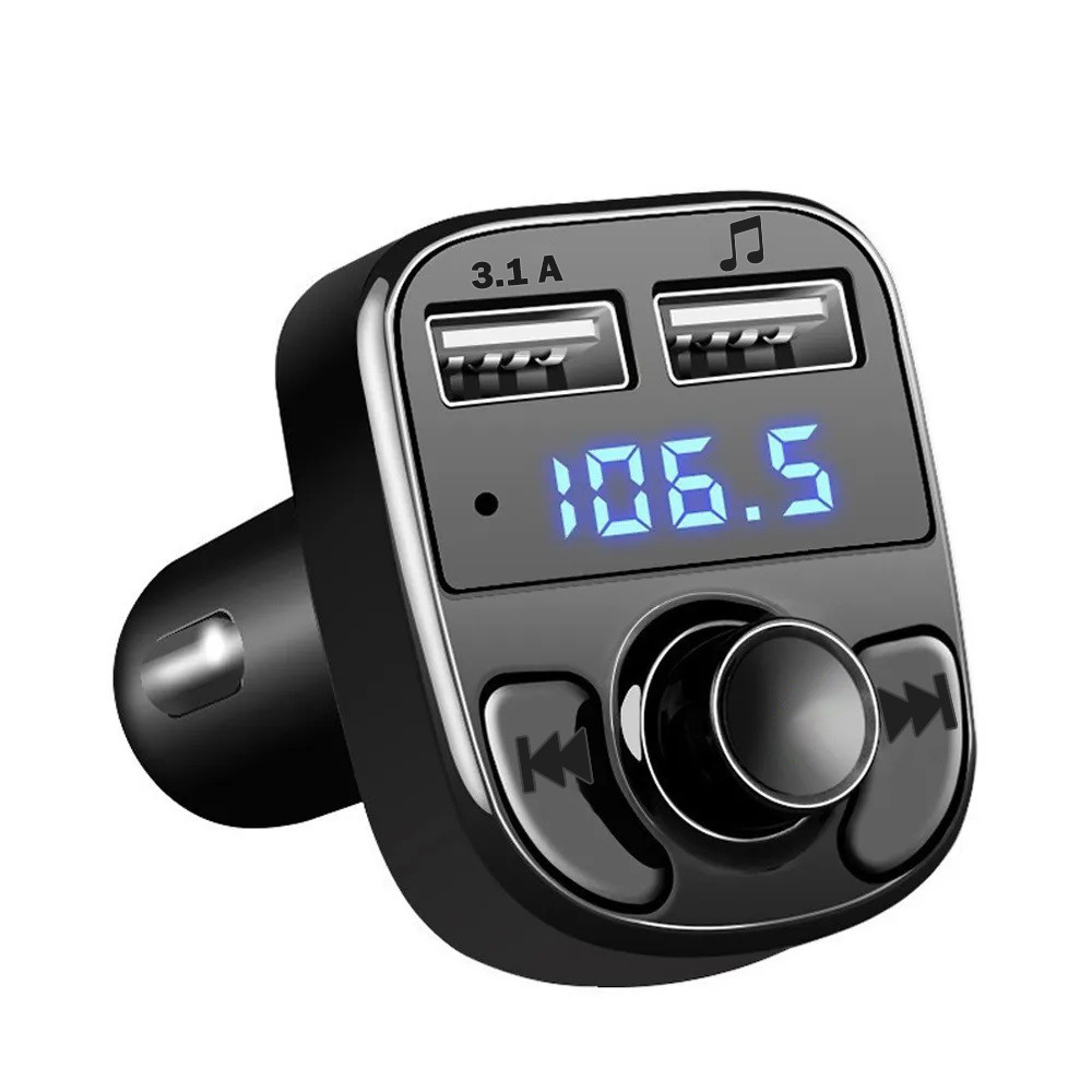 Автомобильный ФМ Bluetooth модулятор FM трансмиттер для авто в машину 2xUSB 3.1 A - фото 1 - id-p1991028796