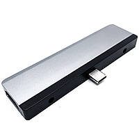 Магнітний хаб для макбука хромбука Type-C USB 3.5 Картрідер HDMI