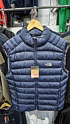 Чоловіча жилетка The North Face, чоловіча безрукавка нот фейс синій, жилетки чоловічі. Чоловічий одяг