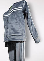 Жіночий утеплений велюровий спортивний костюм 2 в 1 оптом, S-XL рр., № Hay-T-220, фото 3