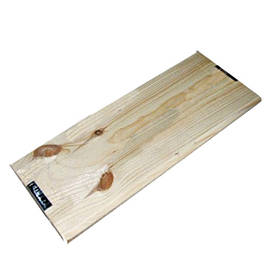 Полиця дерев'яна картата для шиншил Гранд Лорі 49,5*13 см