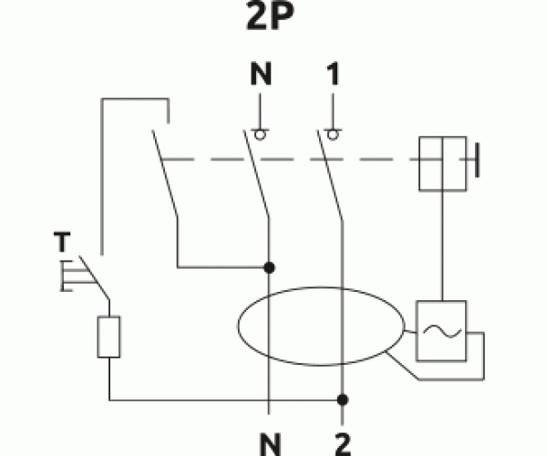 Реле захисного відключення FPR-AC 16А/0,03А 2Р АС - фото 1 - id-p1991047975