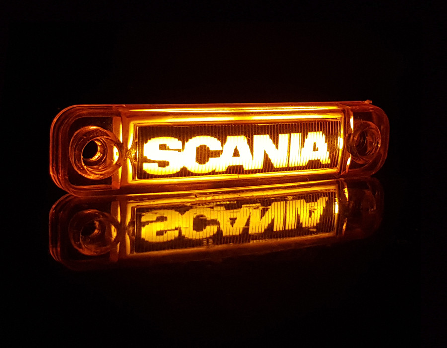 Ліхтар жовтий SCANIA неоновий, фото 1