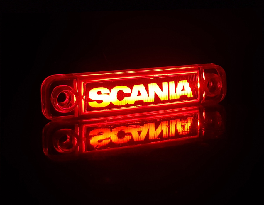 Ліхтар червоний SCANIA неоновий