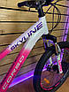 Підлітковий спортивний велосипед 24" Corso SkyLine SL- 24511 рожево-білий на зріст 120-138 см, фото 2
