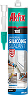 Силіконовий герметик білий Akfix 100E 280 мл