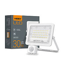 LED IP65 прожектор 3000Lm 30W 5000K 220V белый с датчиком движения и освещённости