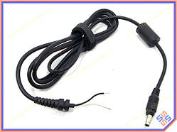 DC кабель (4.8*1.7) Bullet для HP 90W. Від блока живлення до ноутбука. Кабель із феритовим фільтром і застібкою.
