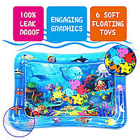 Water Mat Baby, Jund Baby Water Play Mat Toys 3 6 9 Months, надувний водний килимок, сенсорна іграшка, Toddler Water Play Mat, гер