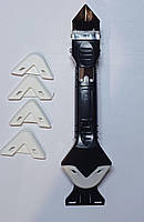 Скребок шпатель силиконовый для герметика и силикона с насадками Multifunctional Sealant tool