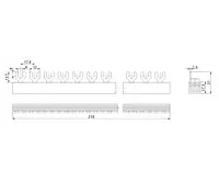 Гребінчаста шина FRР 16мм2 1Р 54 модуля тип PIN