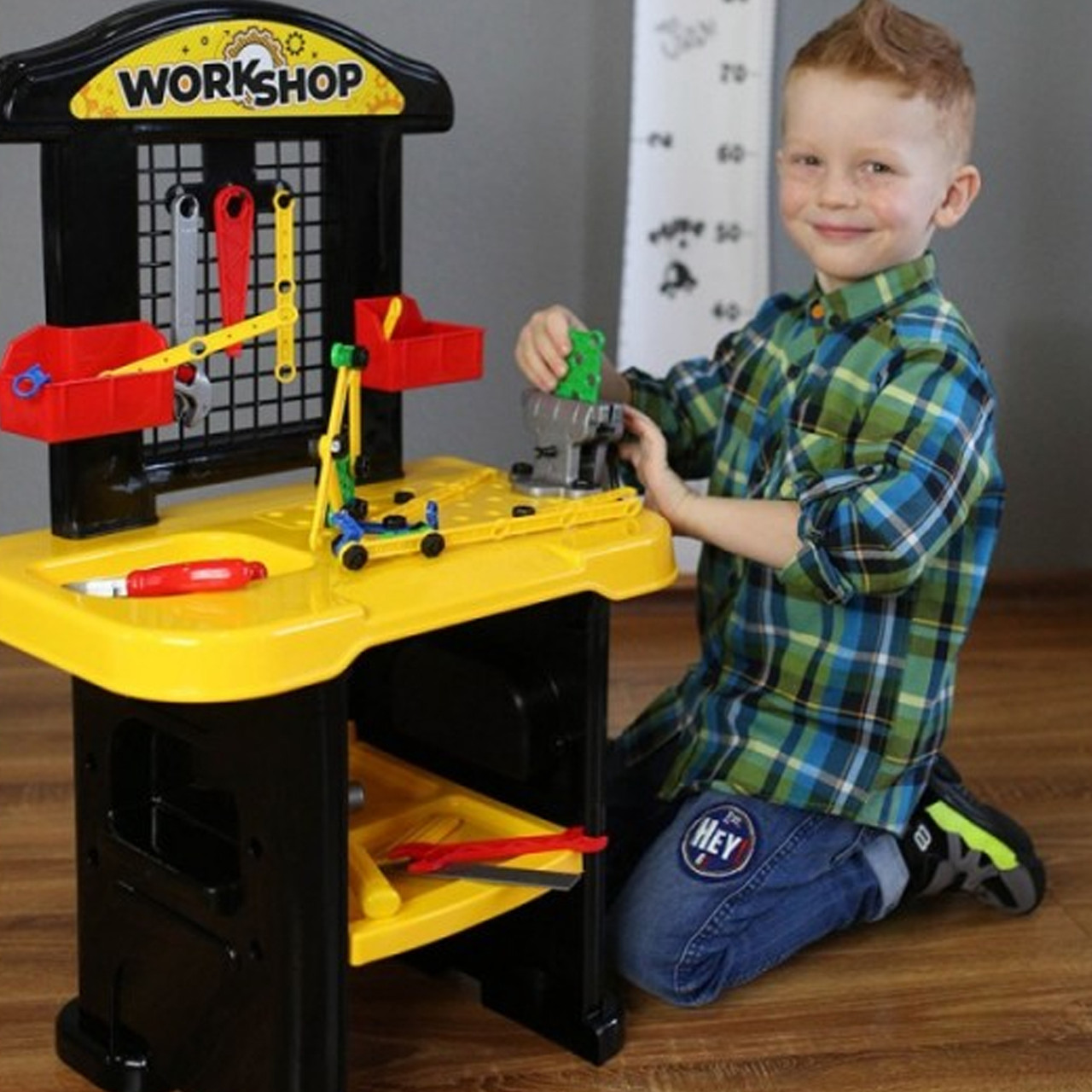 Ігровий набір інструментів Верстак (9 інструментів та 61 аксесуар) ok Toys 5064, фото 1