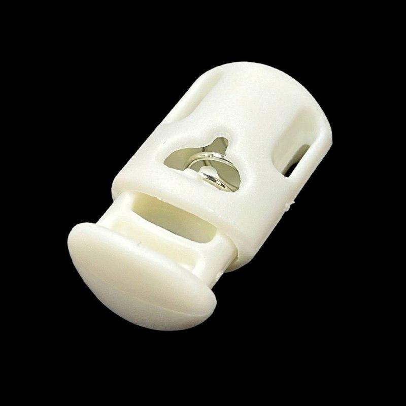 Фіксатор для шнура 7 мм, матеріал ацеталь колір білий, фото 1