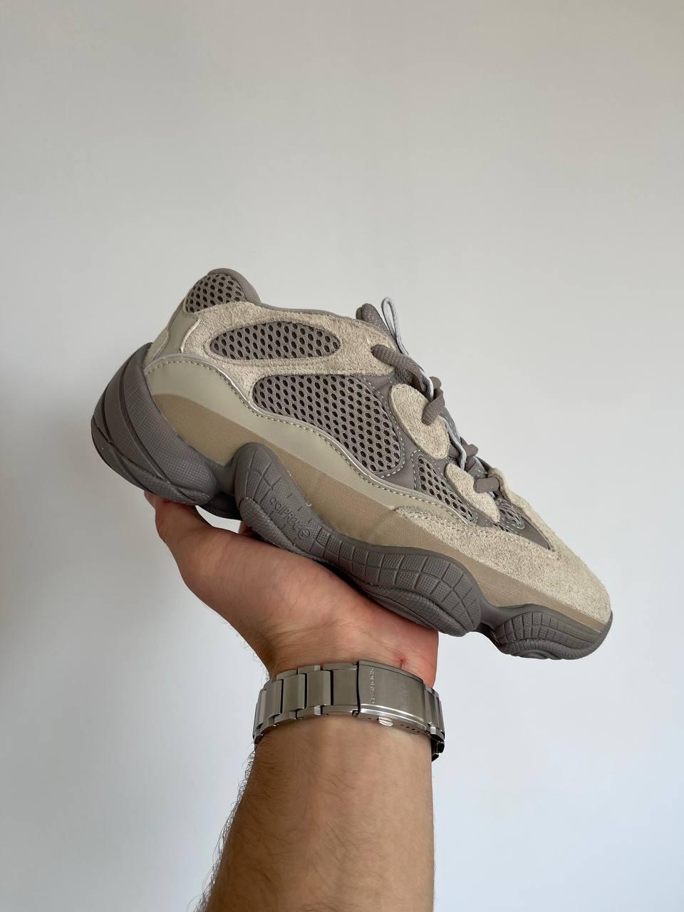 Жіночі Кросівки Adidas Yeezy Boost 500 Ash Grey Beige / Адідас Ізі Буст 500 Еш Сірі з Бежевим