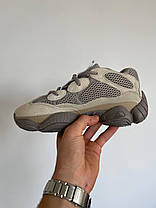 Жіночі Кросівки Adidas Yeezy Boost 500 Ash Grey Beige / Адідас Ізі Буст 500 Еш Сірі з Бежевим, фото 5