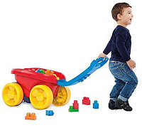 Тележка сортер Building Wagon Building Set Classic Mega Bloks каталка машинка