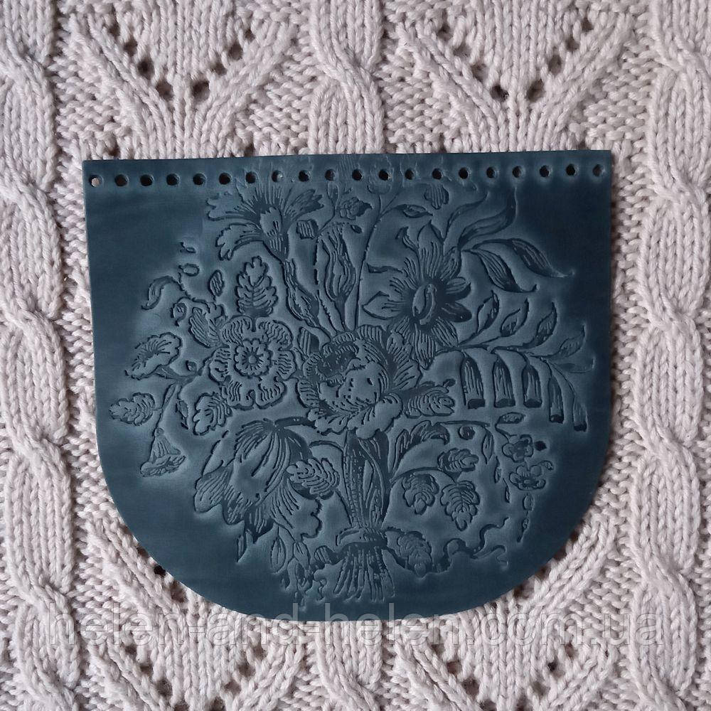 Клапан для в'язаної сумки "Букет"., фото 1