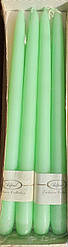 Свічка світло-зелена h-29 см (у коробці 8 шт.)