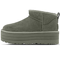 Женские ботинки UGG Classic Ultra Mini Platform 'Moss Green' 1135092-MSG угги зимние