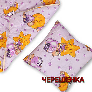 Комплект дитяча ковдра 105x135 + подушка 50x50 №2119, фото 3