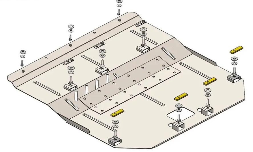 Захист двигуна Mini Cooper f54 (2015-2024) Кольчуга, фото 1