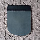 Клапан для рюкзака "Лілії". Колір Джинс (Бірюза), фото 2