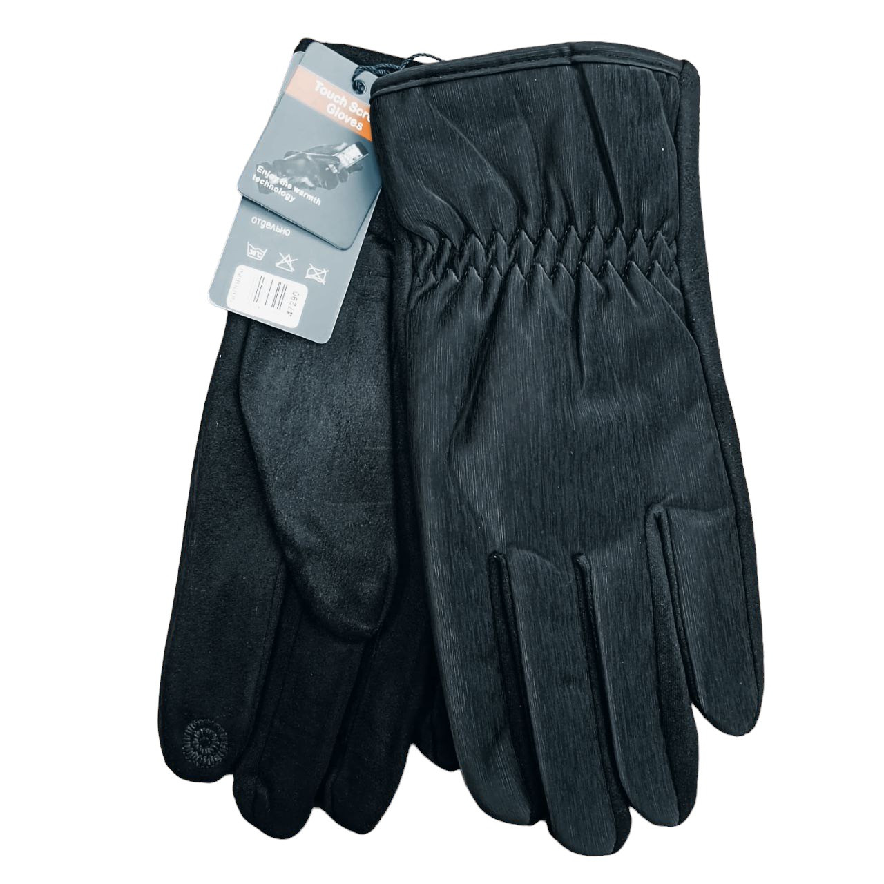 Рукавички чоловічі сенсорні водовідштовхувальні плащівка + спандекс осінь-зима розмір 11 модель 2, фото 1