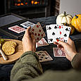 Набір гральних карт із пластиковим покриттям у подарунковому дерев'яному футлярі, фото 8