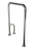 Поручень для инвалидов в туалет п-образный с поворотной ножкой 360°, Ø 32мм - 800х700мм, модель PSU-05