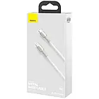 Дата-кабель Baseus Cafule CATJK-C02 1m USB Type C (тато) - USB Type C (тато) White 100W, фото 5
