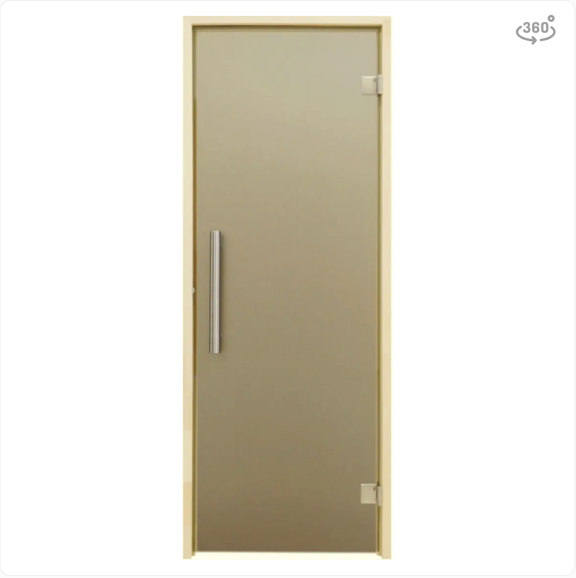 Двері для лазні та сауни Tesli "Steel RS Sateen 1900 x 700" New Model 2024
