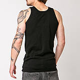 Майка чоловіча чорна бавовняна Розмір S М L XL XXL 3XL, фото 2