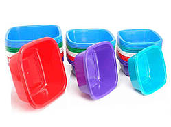 Таз 8.5 л квадратний (340*340мм) асорті ТМ ЮНІПЛАСТ