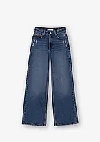 Джинси прямі Wide Leg для дівчинки Tiffosi сині 122-128 см, фото 3
