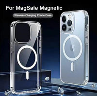 Чехол Silicone Case with MagSafe для Apple iPhone 15 ProMax Clear