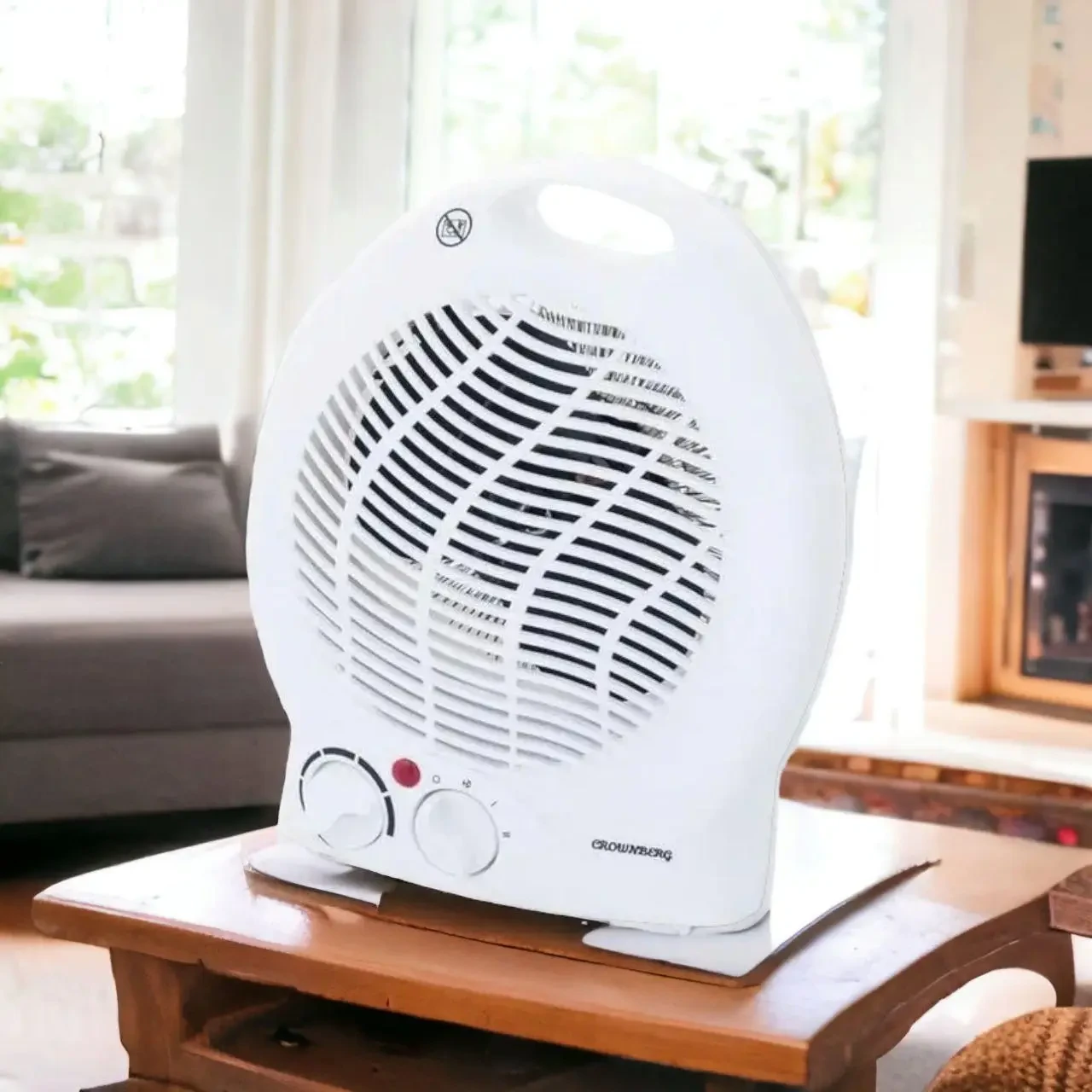 Нагрівач Дуйка Crownberg Cb-7746 2000 Вт DX-725. Тепловентилятор для нагрівання Поміщень, фото 1